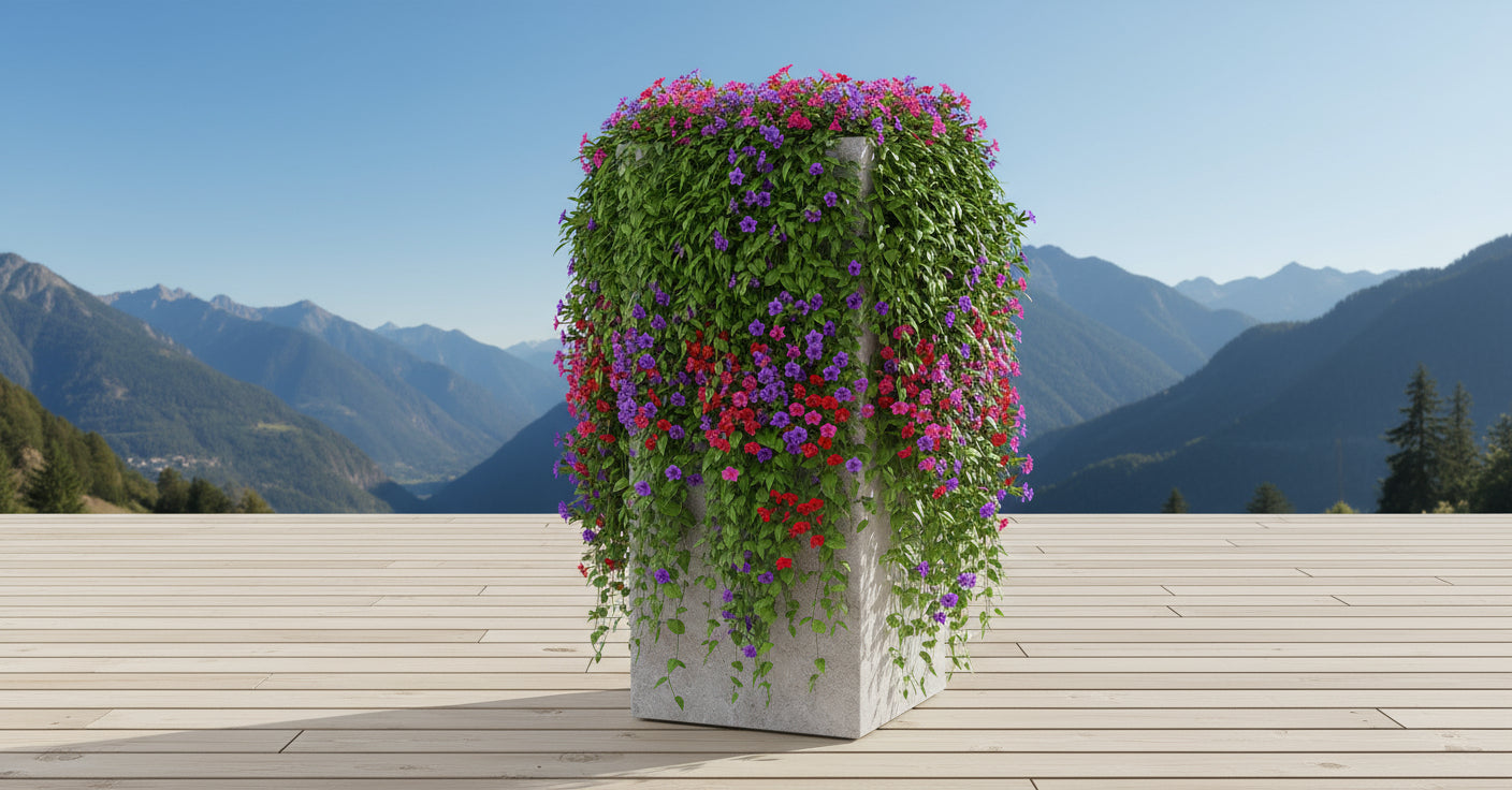 Aries Gris Designer Porcelain Planters