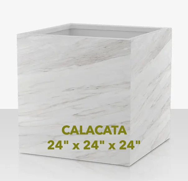 Calacata Designer Porcelain Planters