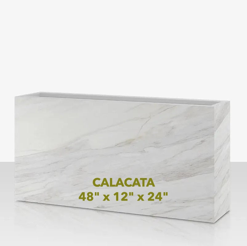 Calacata Designer Porcelain Planters