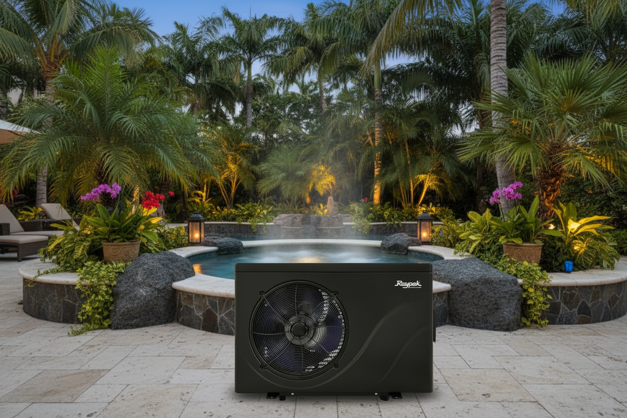 Raypak Crosswind-50-I-R 45,000 BTU Inverter Pool Heat Pump