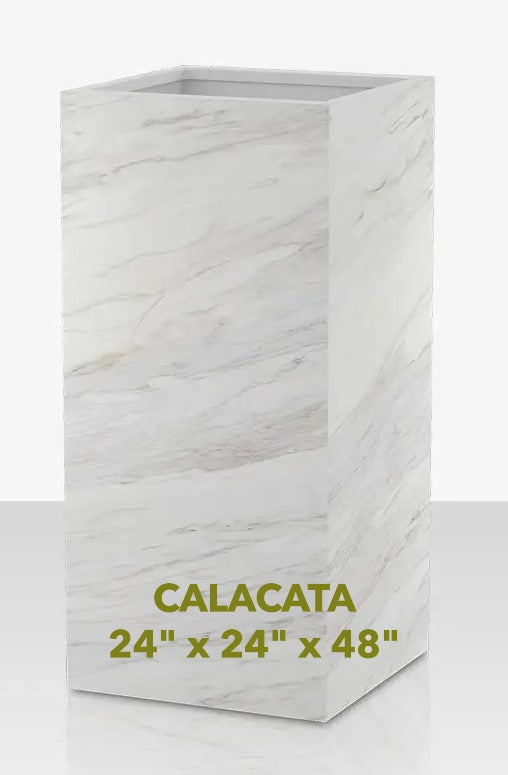 Calacata Designer Porcelain Planters